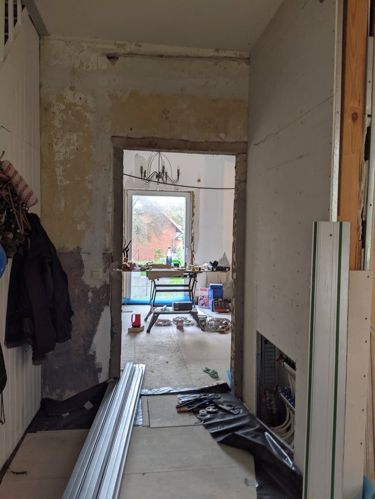 Wand renovatie door TNS AFBOUW
